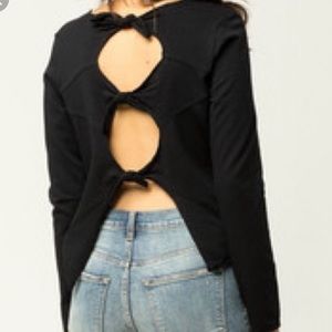 White Fawn Bow Back Shirt